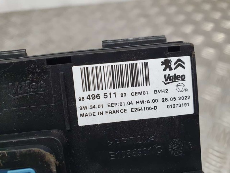 Recambio de modulo electronico para citroën c3 feel referencia OEM IAM 9849651180 E254106D VALEO
