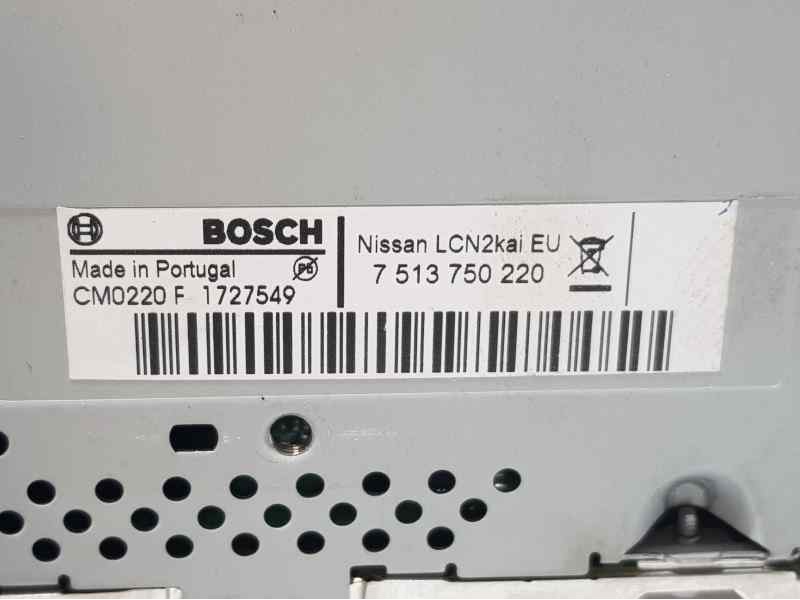 Recambio de sistema navegacion gps para nissan qashqai (j11) tekna referencia OEM IAM 7513750220 CM0220F1727549 BOSCHPANTALLA RA