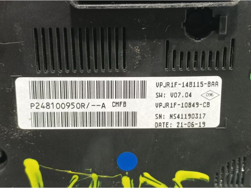 Recambio de cuadro instrumentos para renault clio v business referencia OEM IAM 248100950R NS41190317 
