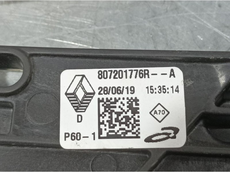 Recambio de elevalunas delantero derecho para renault clio v business referencia OEM IAM 807201776R  ELECTRICO 6 PINS