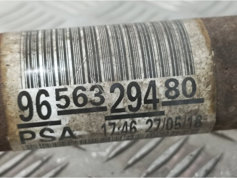 Recambio de transmision delantera derecha para peugeot partner tepee style referencia OEM IAM 9656329480  