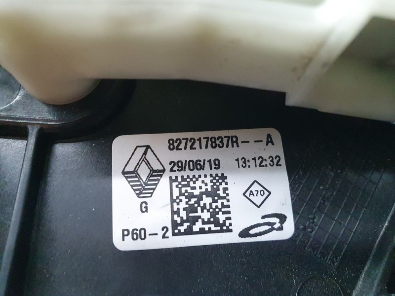 Recambio de elevalunas trasero izquierdo para renault clio v business referencia OEM IAM 827217837R  ELECTRICO 6 PINS