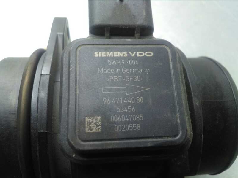Recambio de caudalimetro para peugeot 207 confort referencia OEM IAM 9647144080 5WK07004 SIEMENS VDO