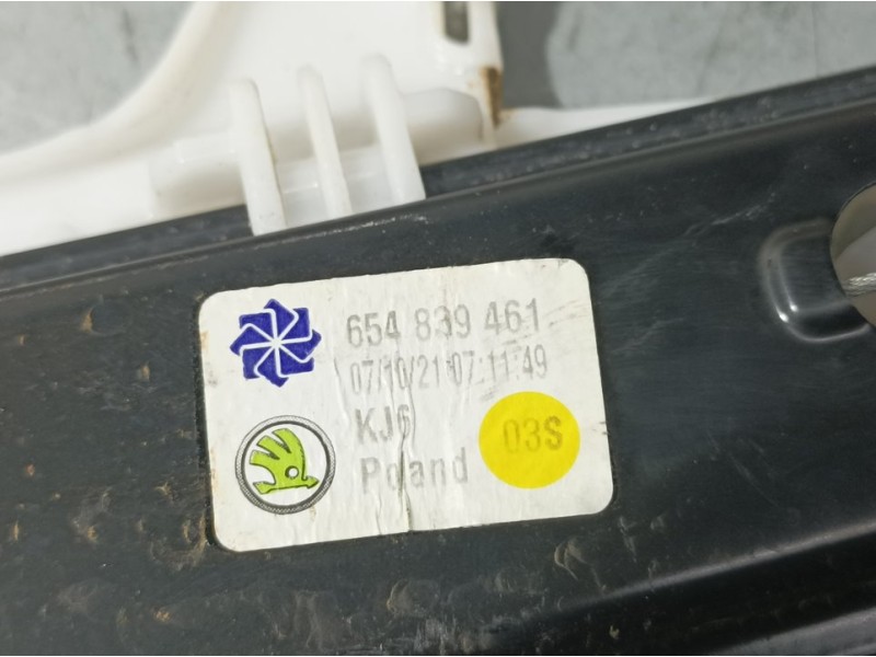 Recambio de elevalunas trasero izquierdo para skoda kamiq (nw4) active referencia OEM IAM 654839461  ELECTRICO 5 `PINS
