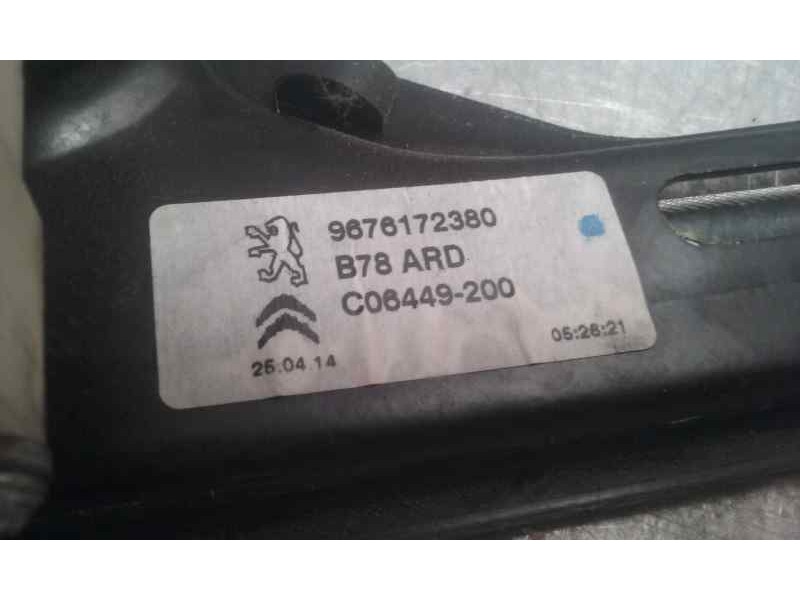 Recambio de elevalunas trasero derecho para citroën c4 picasso attraction referencia OEM IAM 9675288180  ELECTRICO 6 PINS