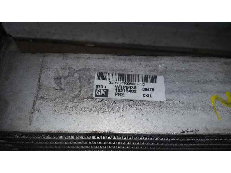 Recambio de intercooler para opel zafira b cosmo referencia OEM IAM 13213402  