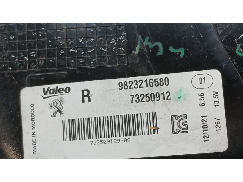 Recambio de piloto trasero derecho para peugeot 208 ii (ub_, up_, uw_, uj_) 1.5 bluehdi 100 referencia OEM IAM 9823216580 VALEO 