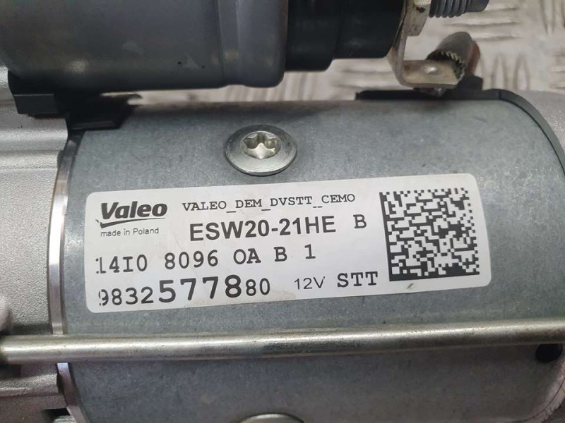Recambio de motor arranque para peugeot 2008 (p1) allure referencia OEM IAM 9832577880 ESW2021HE VALEO