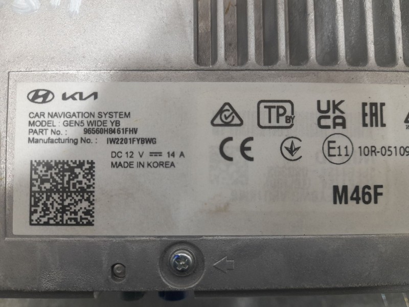 Recambio de sistema navegacion gps para kia stonic (yb) 1.0 t-gdi eco-dynamics+ referencia OEM IAM 96560H8461FHV  