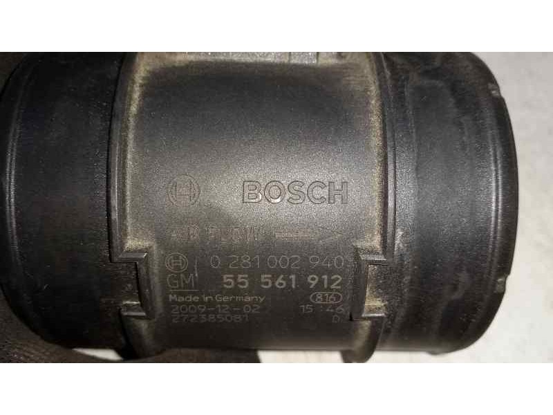 Recambio de caudalimetro para opel astra j lim. cosmo referencia OEM IAM 0281002940 55561912 BOSCH