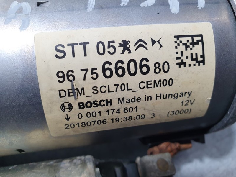 Recambio de motor arranque para peugeot expert furgón pro standard referencia OEM IAM 9675660680 0001174601 BOSCH