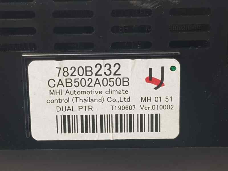 Recambio de mando climatizador para mitsubishi outlander (gf0) phev kaiteki+ 4wd referencia OEM IAM 7820B232 CAB502A050B MHI