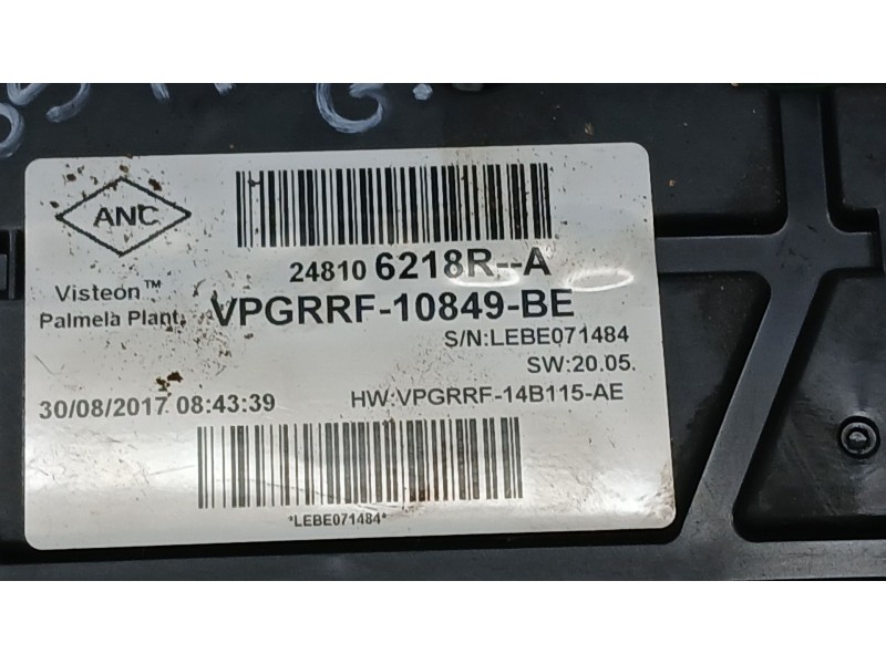 Recambio de cuadro instrumentos para renault clio iv (bh_) 1.5 dci 75 referencia OEM IAM 248106218R  VPGRRF10849BE