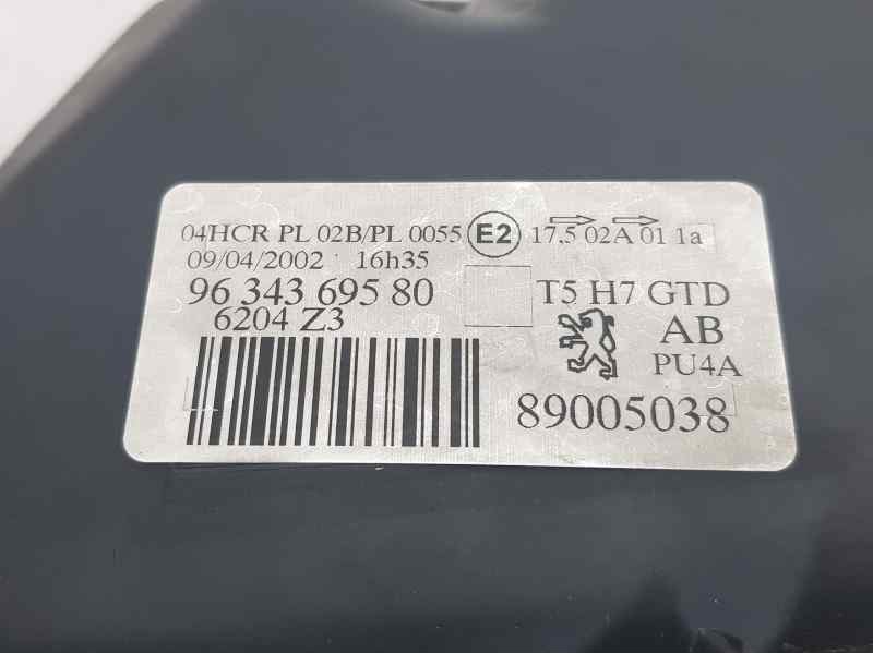 Recambio de faro izquierdo para peugeot 307 (s1) xt referencia OEM IAM 9634369580 89005038 PATA ROTA