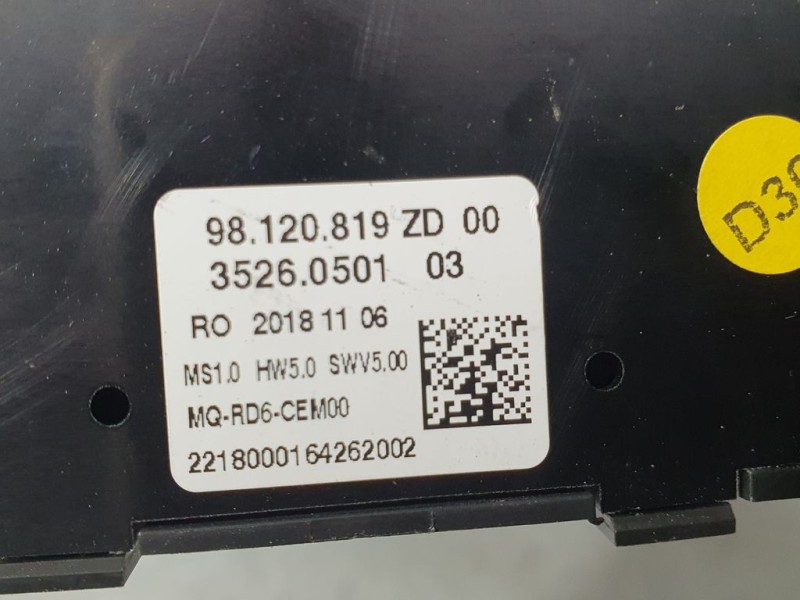 Recambio de mando multifuncion para citroën jumpy furgon confort m referencia OEM IAM 98120819ZD 35260501 