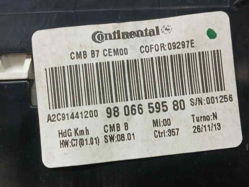 Recambio de cuadro instrumentos para citroën ds4 style referencia OEM IAM 9806659580 A2C91441200 CONTINENTAL