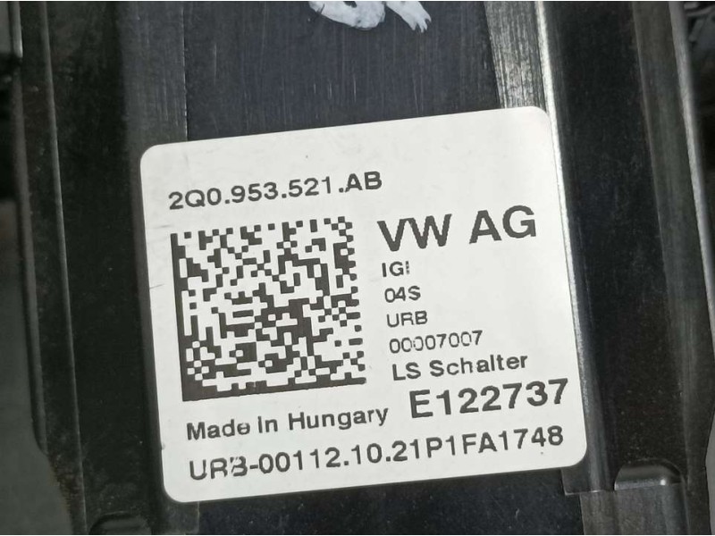 Recambio de mando luces y limpia para skoda kamiq (nw4) active referencia OEM IAM 2Q0953521AB  
