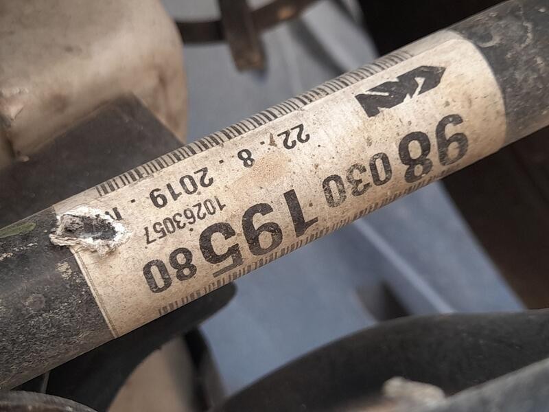 Recambio de transmision delantera izquierda para citroën c3 iii (sx) 1.2 puretech 82 referencia OEM IAM 9803019580  