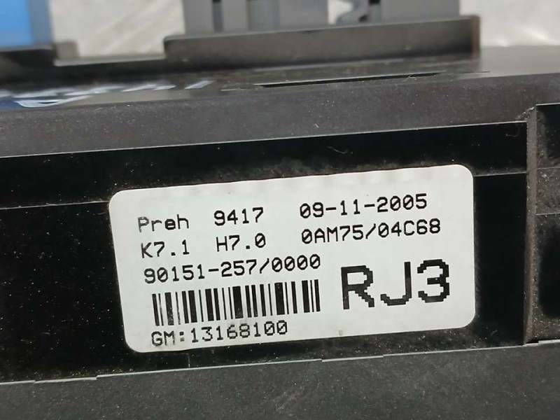 Recambio de mando climatizador para opel zafira b cosmo referencia OEM IAM 13168100 901512570000 