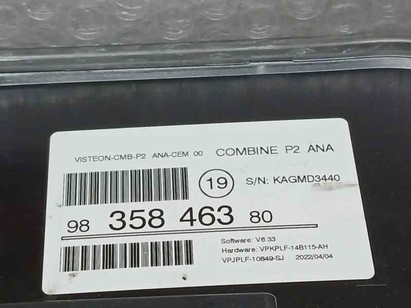 Recambio de cuadro instrumentos para peugeot 2008 (p1) e-active referencia OEM IAM 9835846380 VPJPLF10849SJ 
