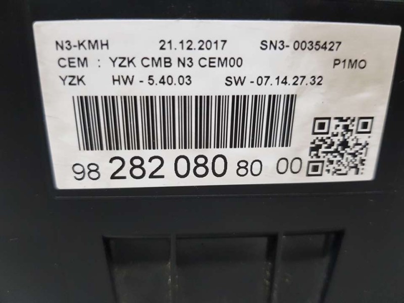 Recambio de cuadro instrumentos para opel crossland x excellence referencia OEM IAM 9828208080 YZKCMBN3CEM00 