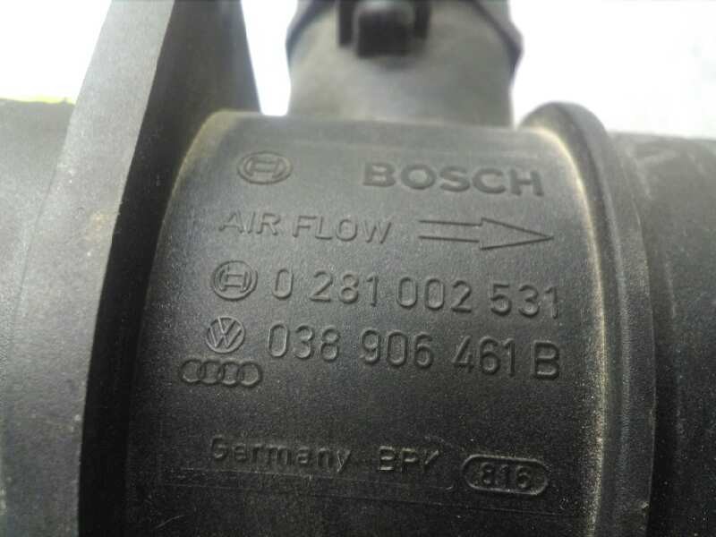 Recambio de caudalimetro para audi a3 (8p) 1.9 tdi ambiente referencia OEM IAM 038906461B 0281002531 BOSCH
