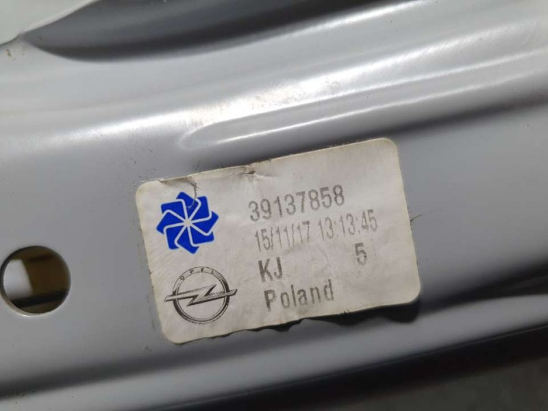 Recambio de elevalunas trasero derecho para opel crossland x excellence referencia OEM IAM 39137858  ELECTRICO 6 PINES