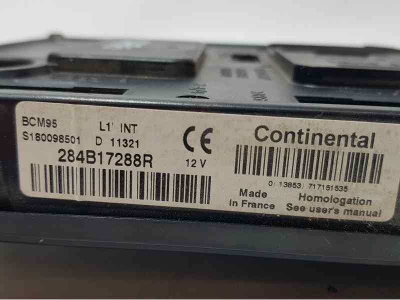 Recambio de centralita bcm para renault megane iii berlina 5 p authentique referencia OEM IAM 284B17288R S180098501 CONTINENTAL