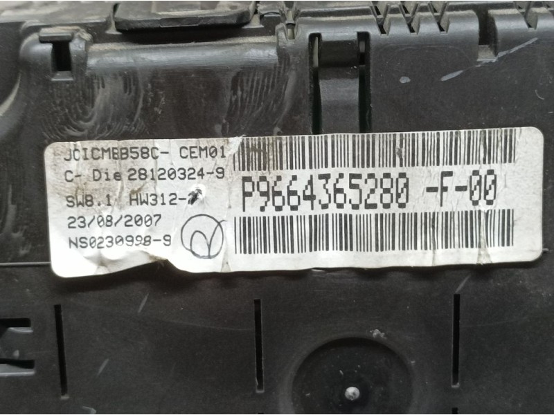 Recambio de cuadro instrumentos para citroën c4 grand picasso sx referencia OEM IAM 9664365280 NS02309989 JOJHNSON CONTROLS