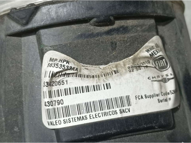 Recambio de faro antiniebla derecho para jeep compass ii limited 4x2 referencia OEM IAM 53420651 430790 