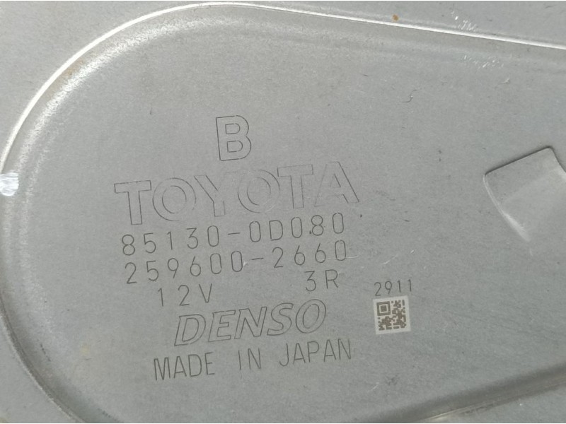 Recambio de motor limpia trasero para toyota yaris hsd active referencia OEM IAM 851300D080 2596002660 DENSO