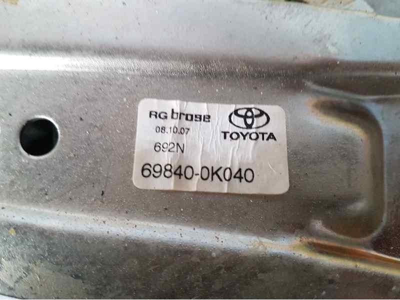 Recambio de elevalunas trasero izquierdo para toyota hilux (kun) double cab sol 4x4 referencia OEM IAM 857100K020 AE2621003000 E