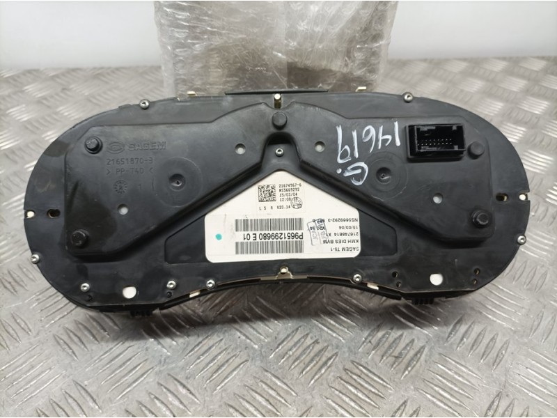 Recambio de cuadro instrumentos para peugeot 307 break / sw (s1) sw pack referencia OEM IAM 9651299680 216748814 SAGEM