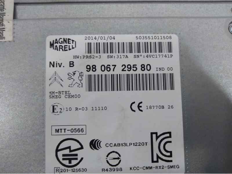 Recambio de sistema audio / radio para peugeot 2008 (--.2013) active referencia OEM IAM 9806729580  MARELLI