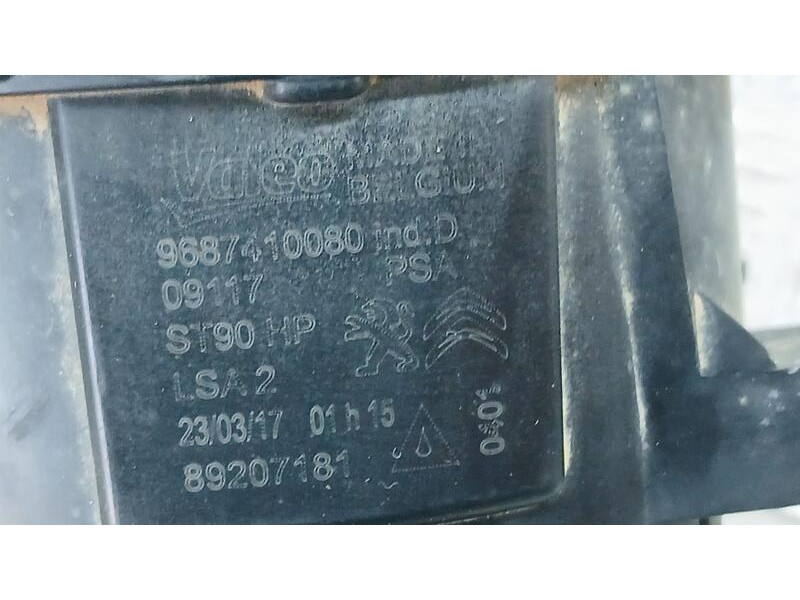 Recambio de faro antiniebla izquierdo para citroën c-elysée feel referencia OEM IAM 9687410080 VALEO 89207181