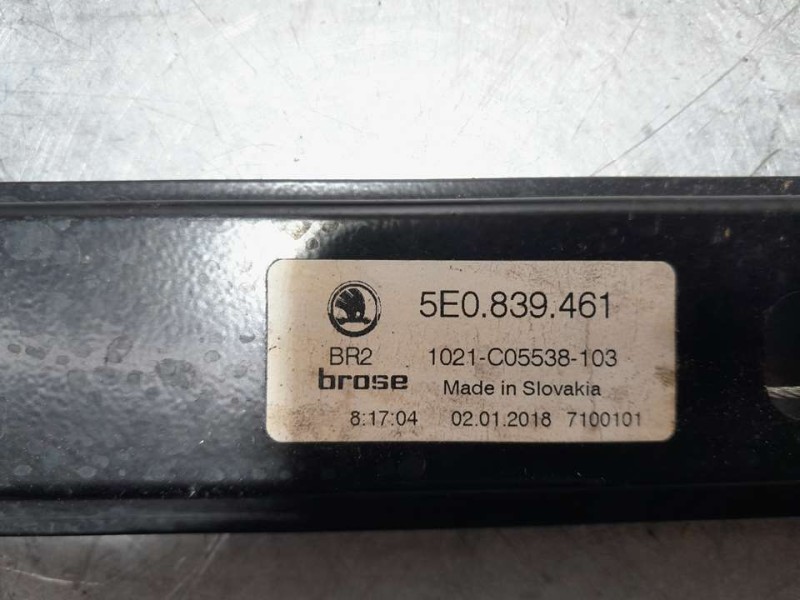 Recambio de elevalunas trasero izquierdo para skoda octavia lim. (5e3) active referencia OEM IAM 5E0839461  ELECTRICO 5 PINES