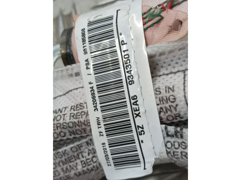 Recambio de airbag cortina delantero izquierdo para citroën c3 shine referencia OEM IAM 981185808 34206934F ZF TRW