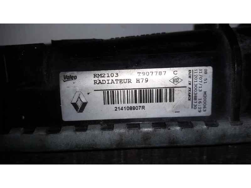Recambio de radiador agua para dacia duster laureate 4x2 referencia OEM IAM RM2103 214108807R VALEO