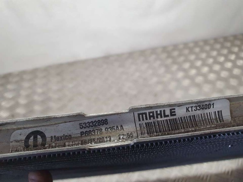 Recambio de radiador agua para jeep compass ii limited 4x2 referencia OEM IAM P68378935AA 53332898 MAHLE