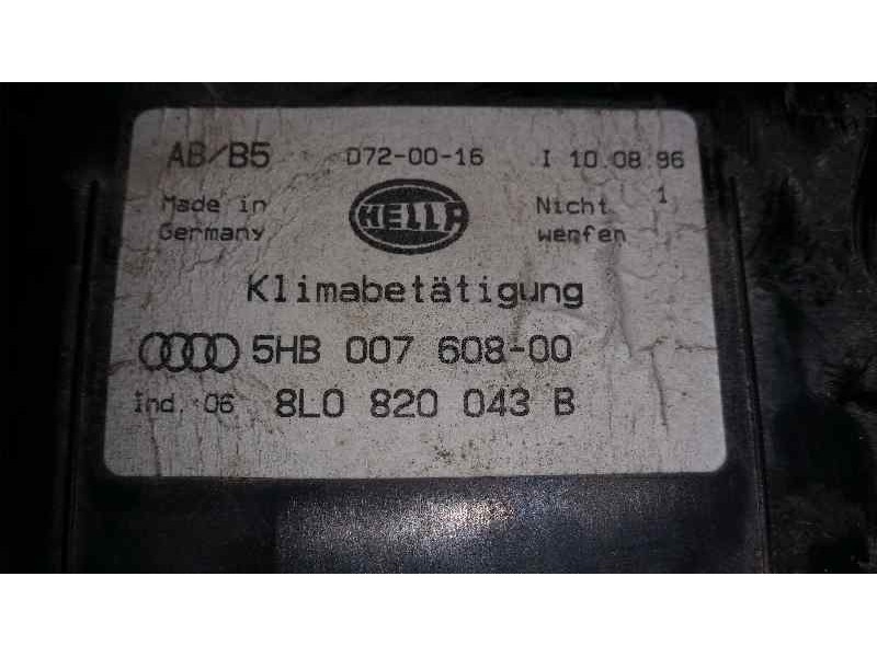 Recambio de mando climatizador para audi a3 (8l) 1.8 t ambiente referencia OEM IAM 5HB007608 8L0820043B HELLA