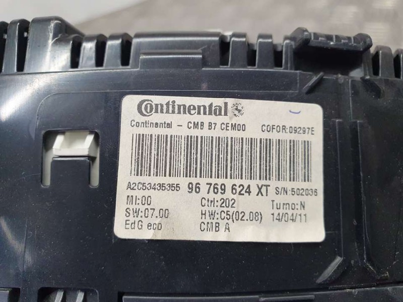 Recambio de cuadro instrumentos para citroën c4 lim. business referencia OEM IAM 96769624XT A2C53435355 CONTINENTAL