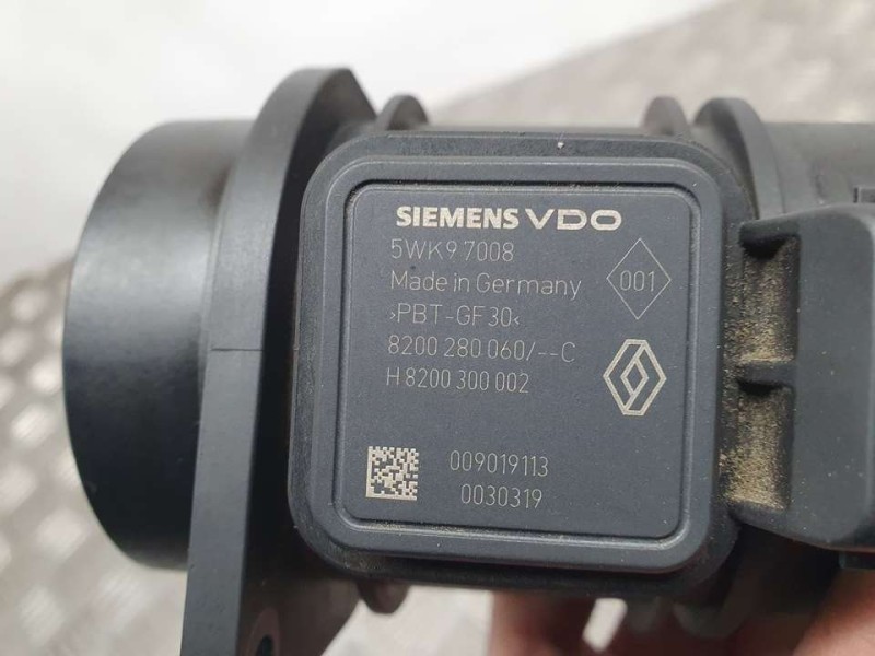 Recambio de caudalimetro para nissan qashqai (j10) acenta referencia OEM IAM 8200280060 5WK97008 SIEMENS