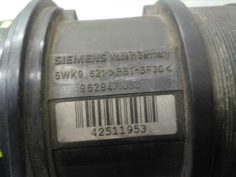 Recambio de caudalimetro para fiat scudo (222) 2.0 jtd cat referencia OEM IAM 9629471080 5WK9621 SIEMENS