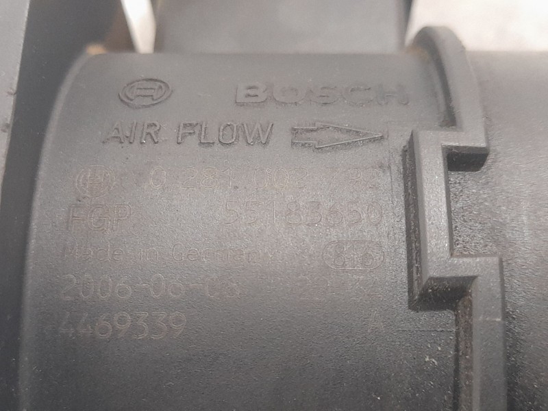 Recambio de caudalimetro para alfa romeo 147 (937_) 1.9 jtdm 8v (937.axd1a, 937.axu1a, 937.bxu1a) referencia OEM IAM 55183650 BO