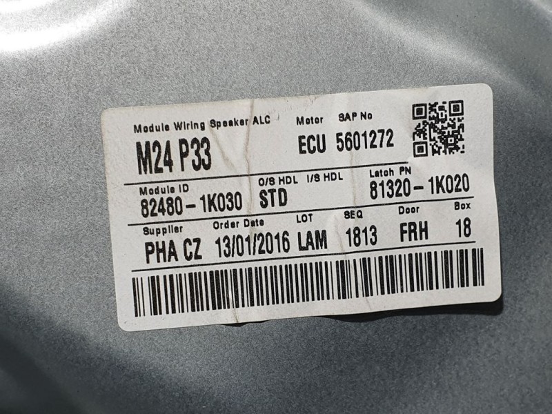 Recambio de elevalunas delantero derecho para hyundai ix20 gls style referencia OEM IAM 824801K030 824601P010 ELECTRICO , BOSCH