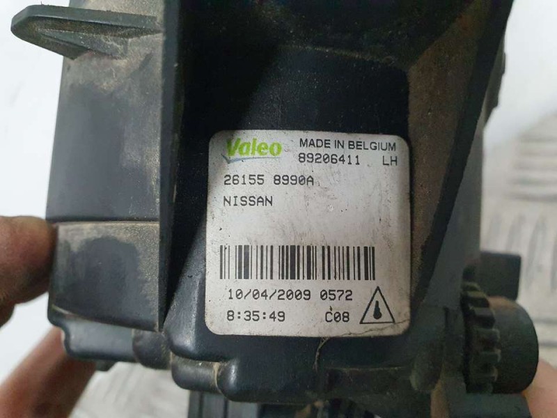 Recambio de faro antiniebla izquierdo para nissan qashqai (j10) acenta referencia OEM IAM 261558990A 89206411 VALEO