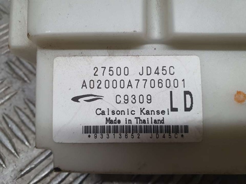 Recambio de mando climatizador para nissan qashqai (j10) acenta referencia OEM IAM 27500JD45C A02000A7706001 
