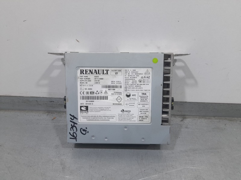 Recambio de sistema audio / radio para renault megane iv berlina 5p limited referencia OEM IAM 281155986R 029261609946 ANATEL