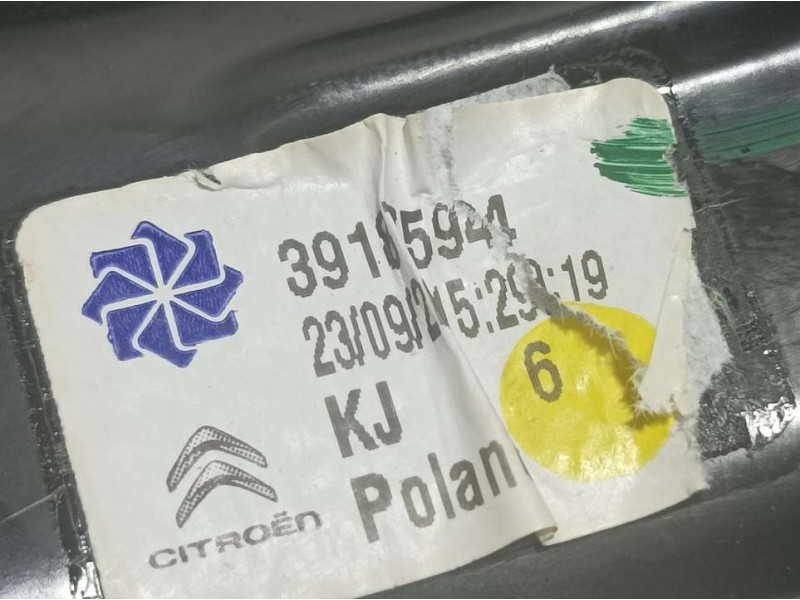 Recambio de elevalunas trasero derecho para citroën c3 aircross bluehdi 110 s&s eat6 shine referencia OEM IAM 39185944  ELECTRIC