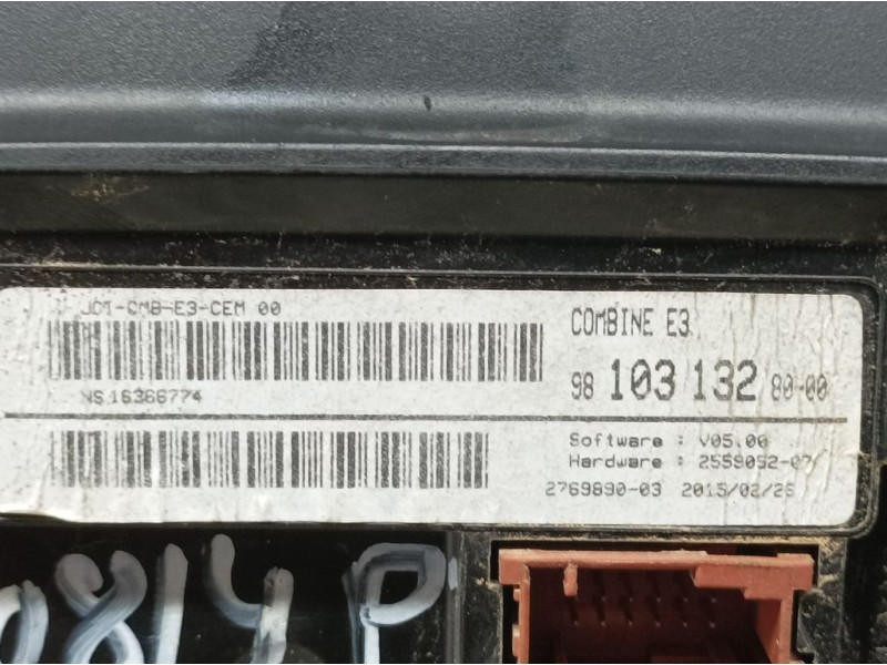 Recambio de cuadro instrumentos para citroën c4 cactus business referencia OEM IAM 9810313280 NS16366774 